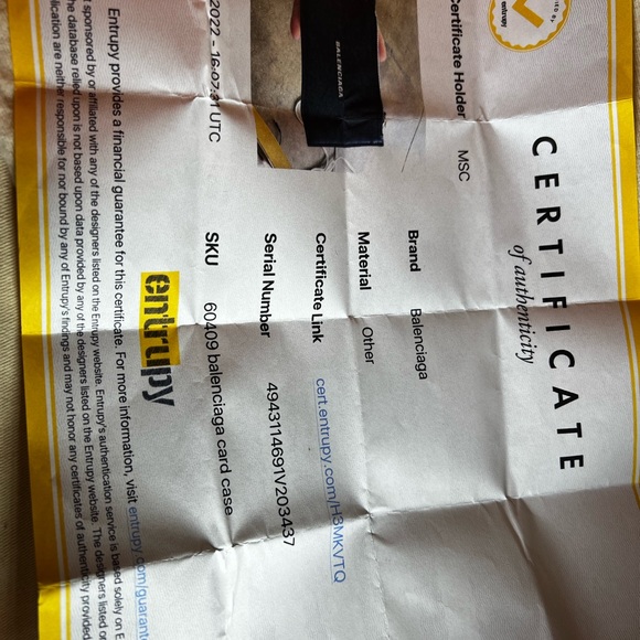 BALENCIAGA Cardholder Wallet Beautiful Blue - Picture 3 of 7